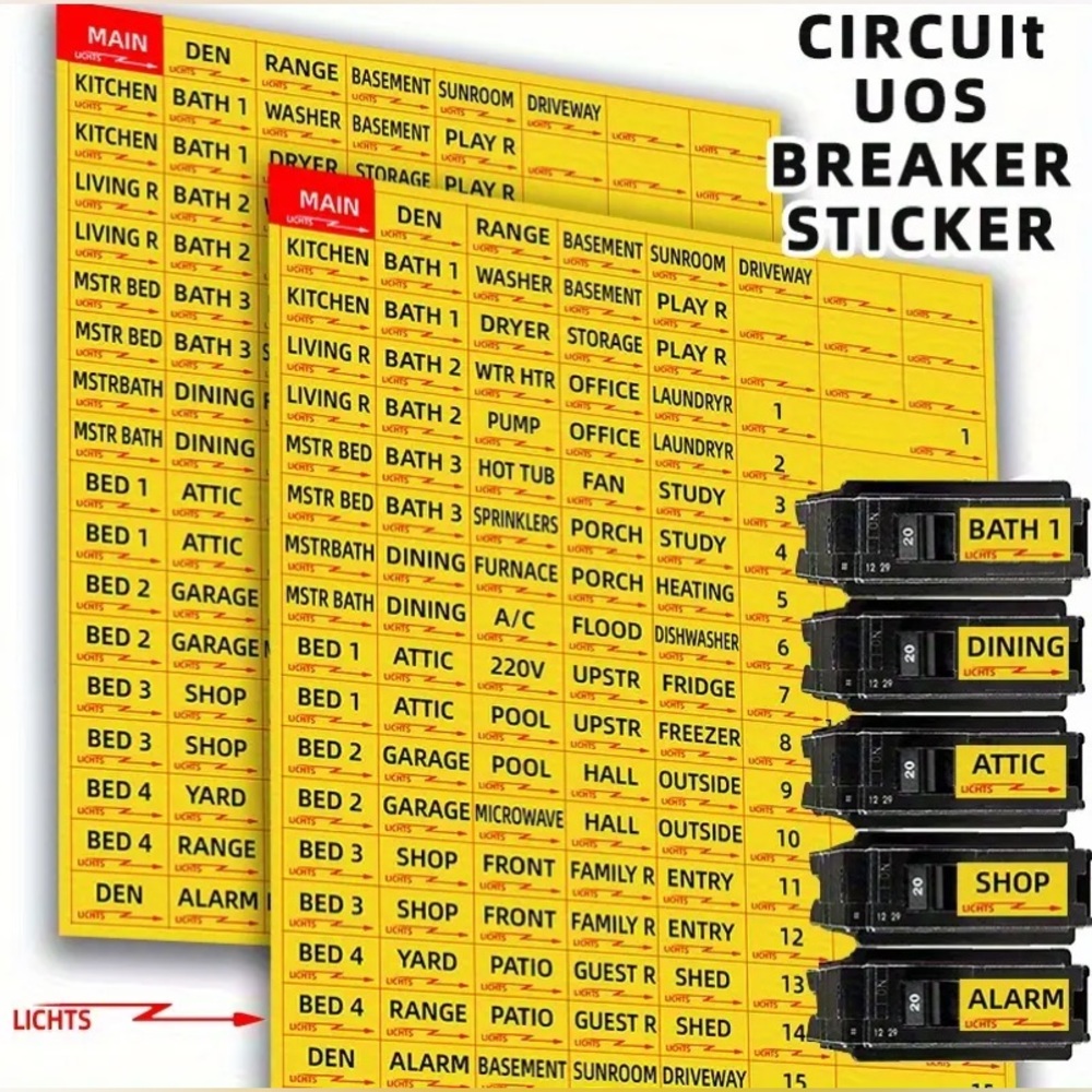 NEW CIRCUIT BOX LABELS